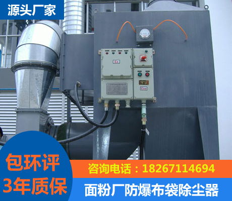 面粉廠粉塵防爆布袋除塵器
